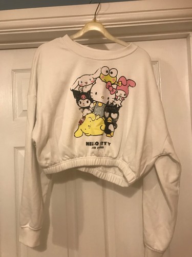 Hello kitty cropped pullover - hello,